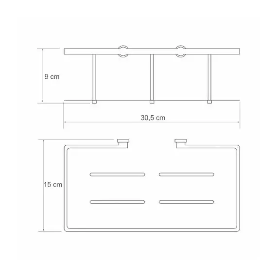 Полка металлическая WasserKRAFT  - K-511
