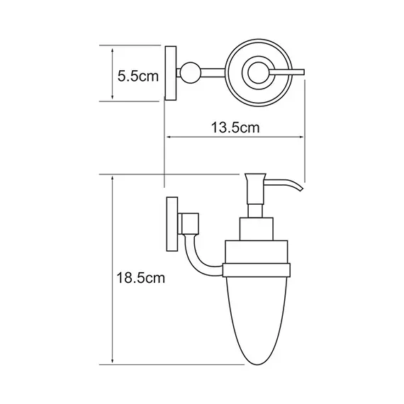 Дозатор для жидкого мыла WasserKRAFT  Rhein K-6200 K-6299