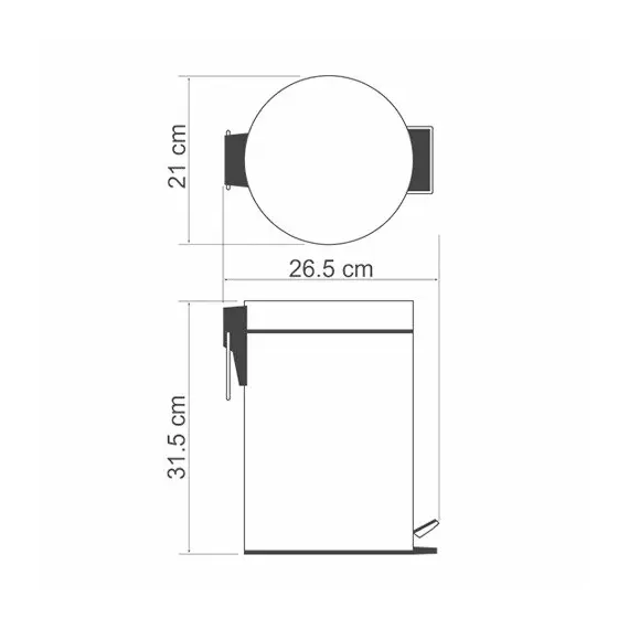 Ведро WasserKRAFT Exter K-5200 K-645
