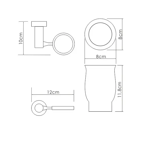 Подстаканник одинарный WasserKRAFT  K-24128