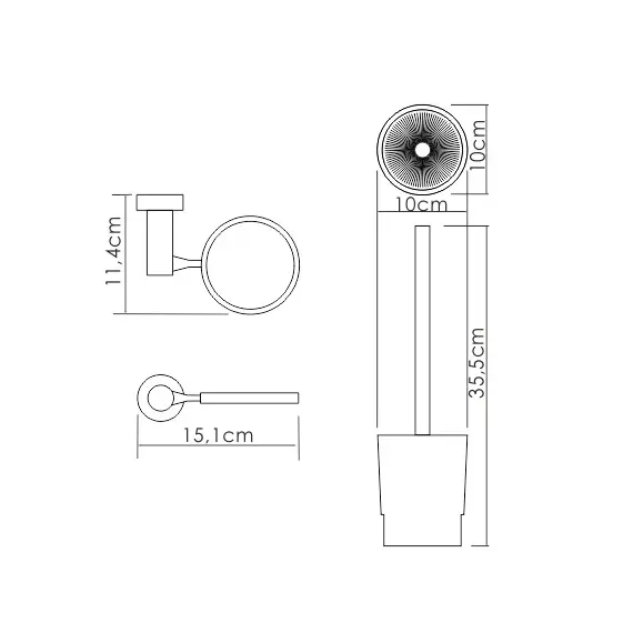Щетка для унитаза подвесная WasserKRAFT  K-28227