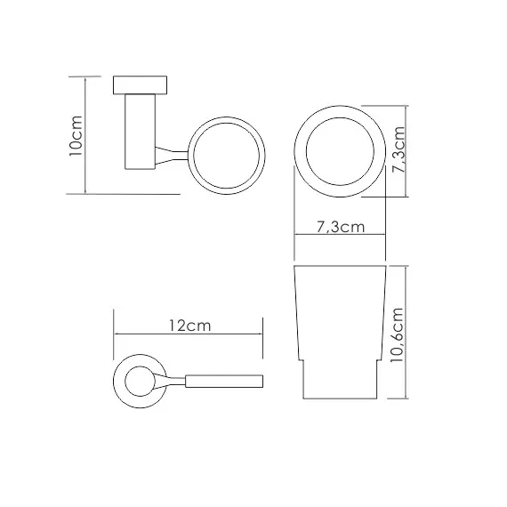 Подстаканник одинарный WasserKRAFT  K-28228
