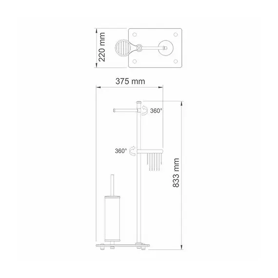 Стойка WasserKRAFT  Exter  K-1234