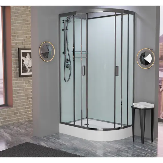 Душевая кабина Frank F412 L/R Brilliant  низкий поддон