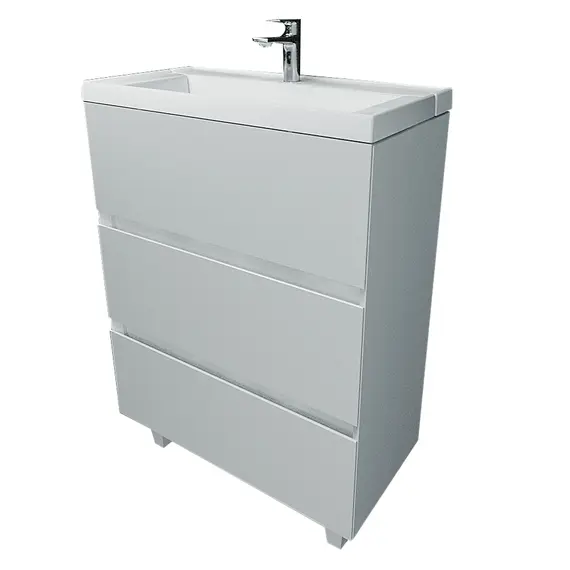 Тумба напольная с раковиной 1 Marka Bumble 2 ящика