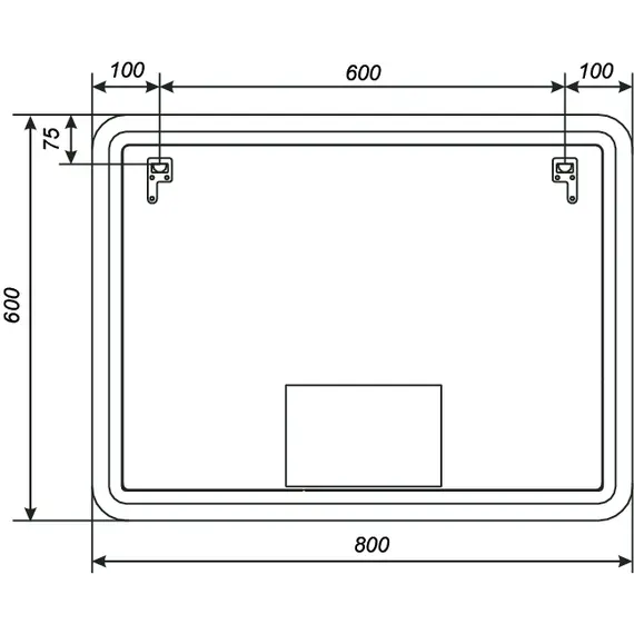 Зеркало с сенсором 1 Marka Amour