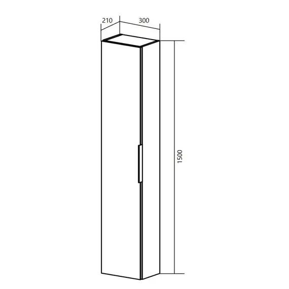 Пенал подвесной 1Marka Lina