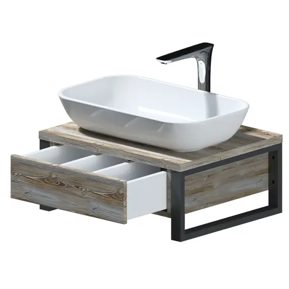 Тумба подвесная 1Marka GRUNGE LOFT дуб намибия