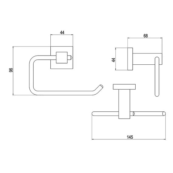 Бумагодержатель Timo Selene 10041