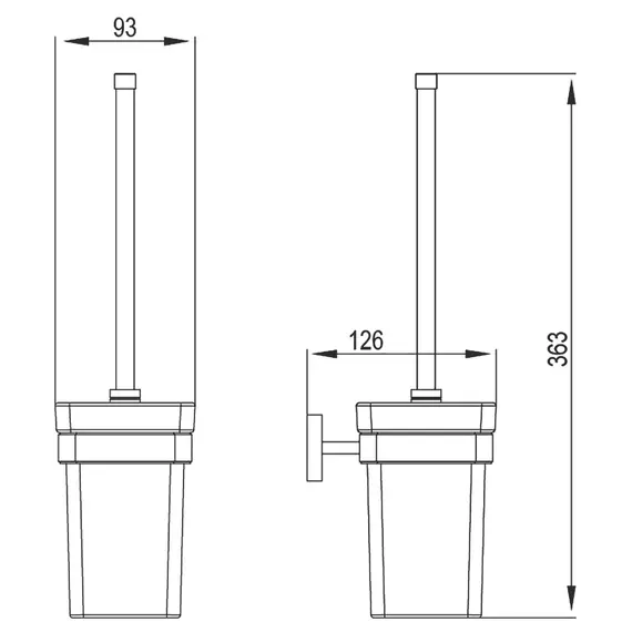 Щетка для туалета Timo Selene 10061