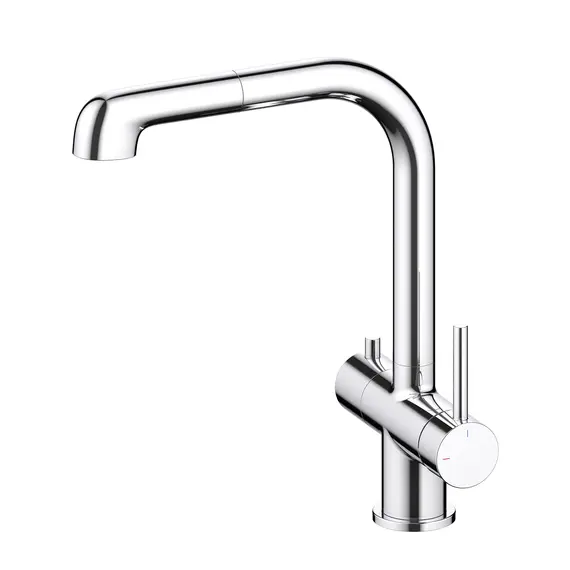 Смеситель для кухни с подключением фильтра и выдвижной лейкой Timo Saona 2346/00FL