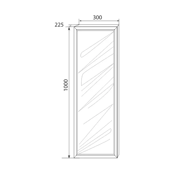 Пенал подвесной 1Marka Glace 