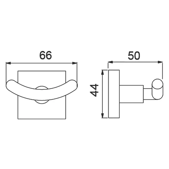 Крючок двойной Timo Selene