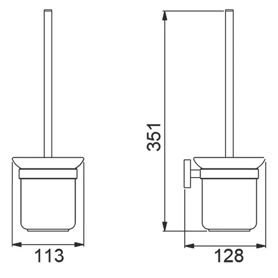 Щетка для туалета Timo Selene 12061/03