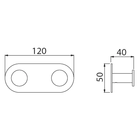 Вешалка на два крючка Timo Saona 13014/03