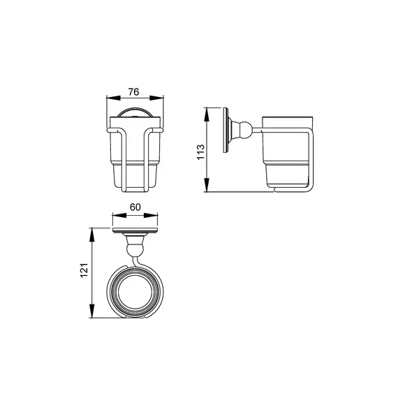Стакан для зубных щеток Timo Nelson