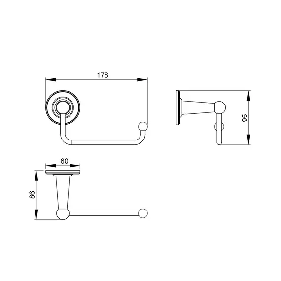 Бумагодержатель Timo Nelson 150041