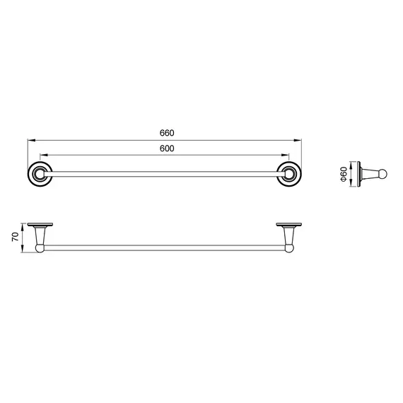 Полотенцедержатель Timo Nelson 150053