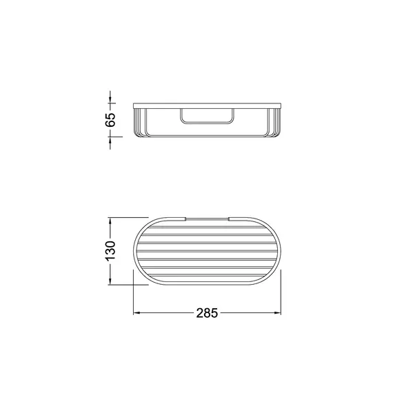 Полка для мочалок  овальная Timo Nelson