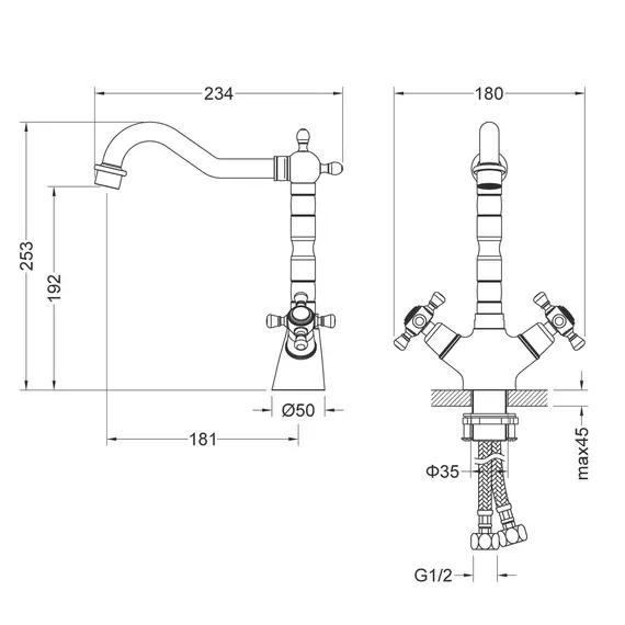 Смеситель для раковины Timo Nelson 0143/03F