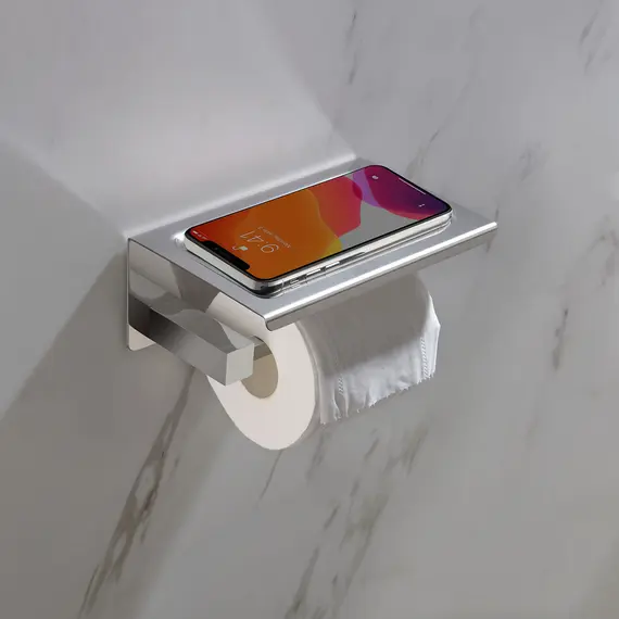 Бумагодержатель с полкой для телефона Timo Selene