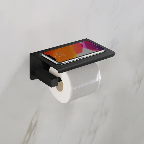 Бумагодержатель с полкой для телефона Timo Selene