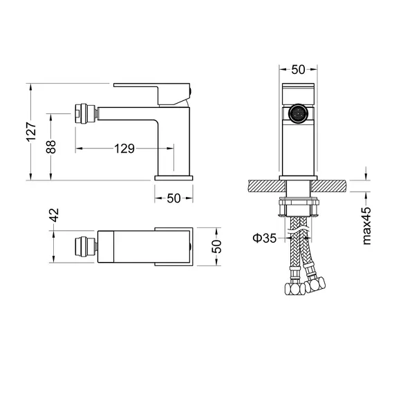 Смеситель для биде Timo Selene 2062/03F