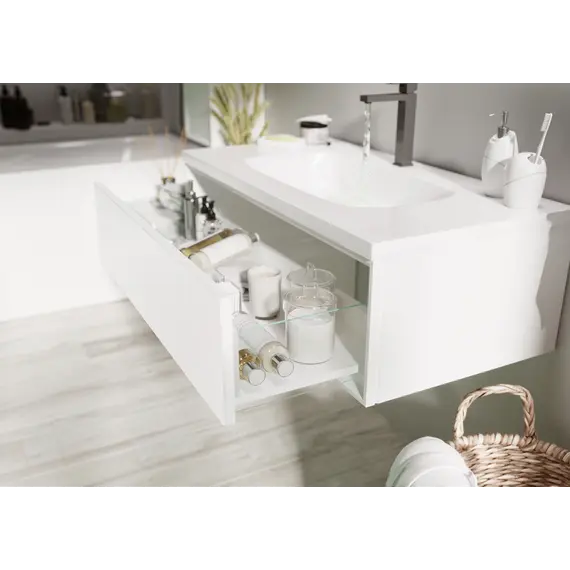 Тумба подвесная с раковиной 1 Marka  Milacco 