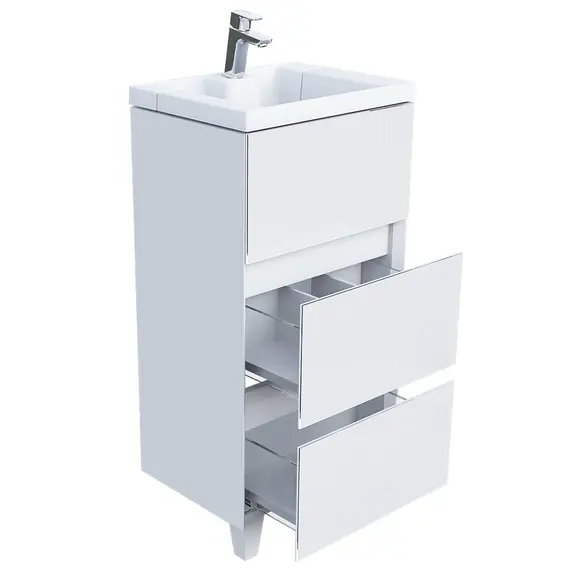 Тумба напольная с раковиной 1 Marka Bumble 2 ящика