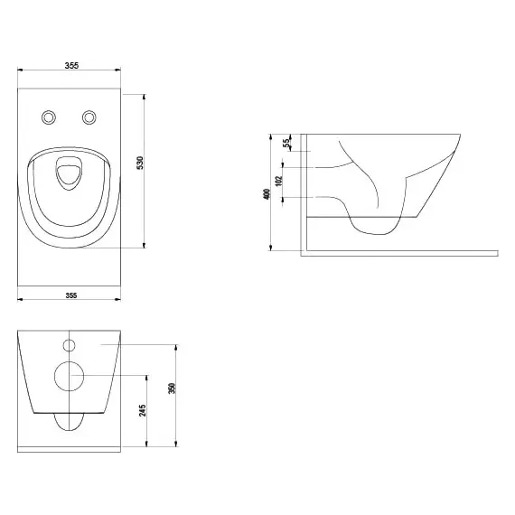 Унитаз подвесной beWash Bogen с сиденьем микролифт латте (бежевый)