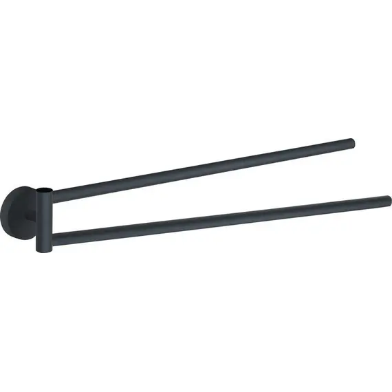 Gedy G-Eros  полотенцедержатель двойной поворотный   черный матовый