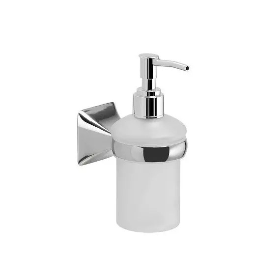 Gedy G-Cervino  настенный стеклянный дозатор с пластиковой помпой   хром