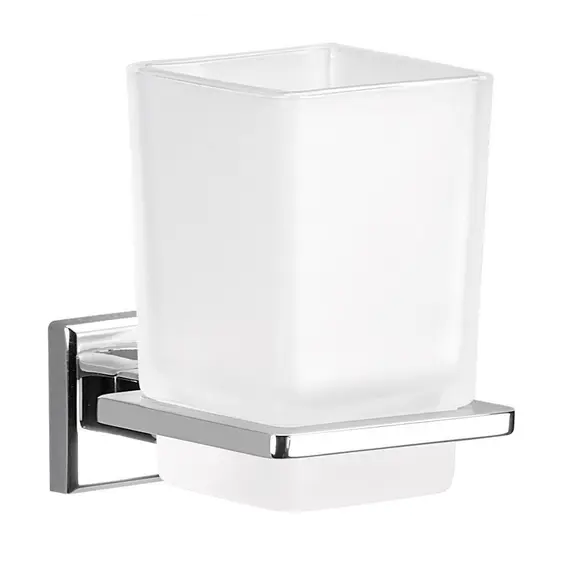 Gedy G-Colorado  настенный стеклянный стакан   хром