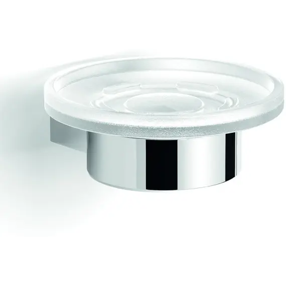 Gedy G-Canarie  настенная стеклянная мыльница   хром