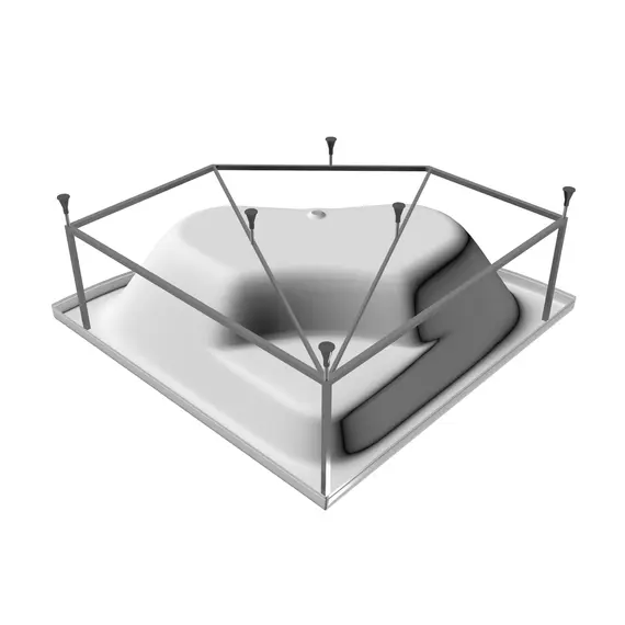 Ванна  акриловая Vayer Bryza 140*140