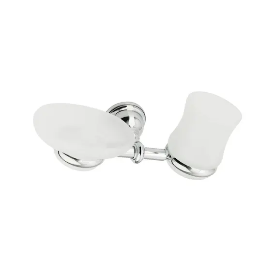 Stil Haus Elite  настенные стеклянные мыльница + стакан   бронза