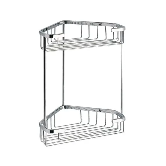 Gedy  решётка угловая 2-х уровневая  высота 27 см   хром