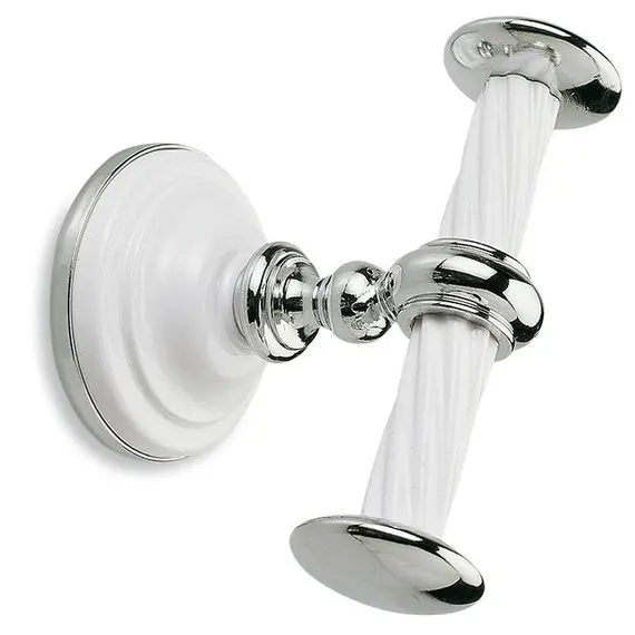 Stil Haus Giunone  крючок двойной   хром - белый