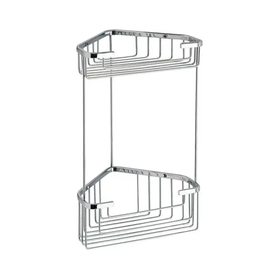 Gedy  решётка угловая 2-х уровневая  высота 32,8 см  хром