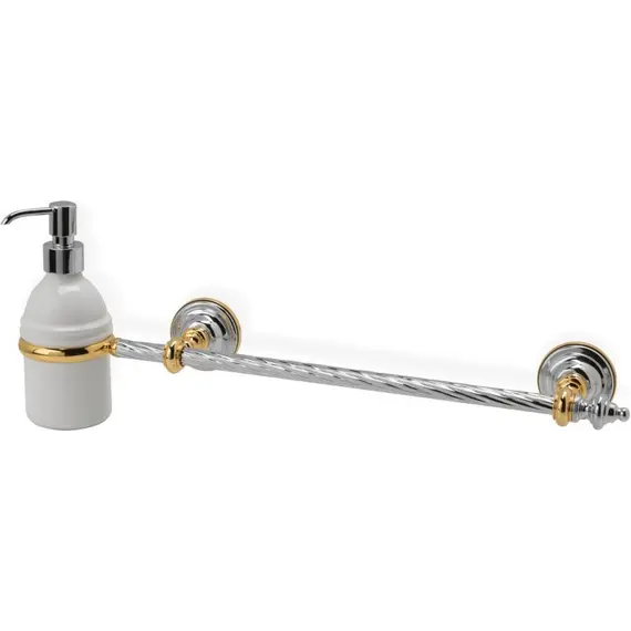 Stil Haus Giunone  полотенцедержатель + керамический дозатор   бронза