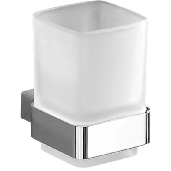 Gedy G-Lounge  настенный стеклянный стакан   хром