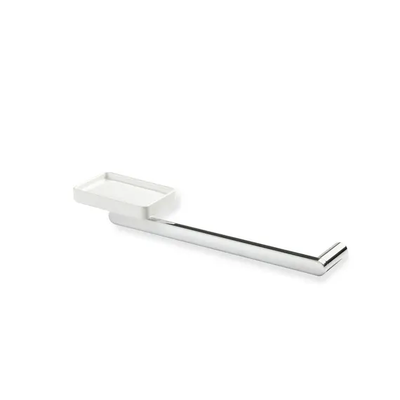 Stil Haus Living  полотенцедержатель + керамическая мыльница   хром - белая керамика