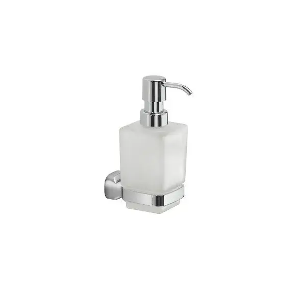 Gedy G-Stelvio  настенный стеклянный дозатор с пластиковой помпой   хром