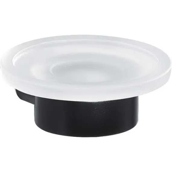 Gedy G-Pirenei  настенная стеклянная мыльница   черный матовый