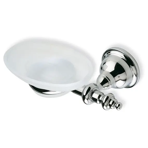 Stil Haus Elite  настенная стеклянная мыльница   хром