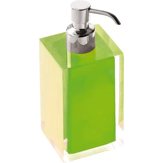 Gedy G-Rainbow  настольный дозатор с загнутым носом   хром - зеленый
