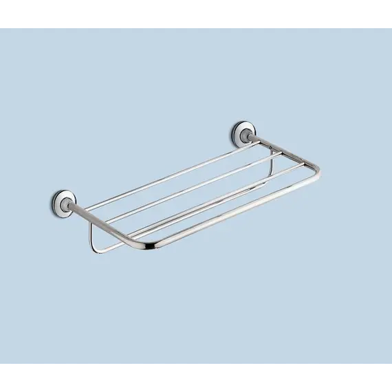 Gedy  двойная полка для полотенец  5 держателей   хром