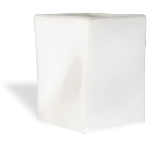 Stil Haus Prisma  настольный керамический стакан  белая керамика