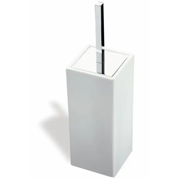 Stil Haus Urania  напольный керамический ёрш   хром - белая керамика