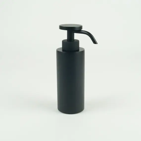 Surya Metall  круглый металлический дозатор с помпой V6   черный матовый